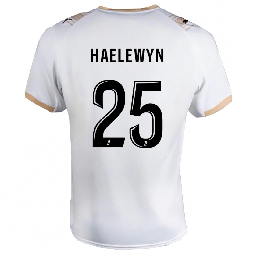 Danxen Criança Camisola Marion Haelewyn #25 Branco Preto Alternativa 2025/26 Camisa