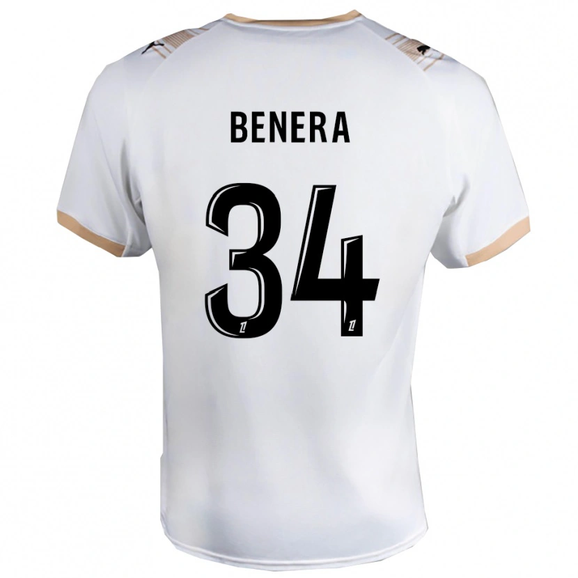 Danxen Criança Camisola Ummene Benera #34 Branco Preto Alternativa 2025/26 Camisa