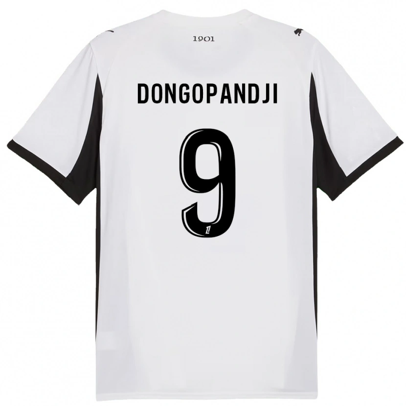 Danxen Criança Camisola Kelvin Dongopandji #9 Branco Preto Alternativa 2025/26 Camisa