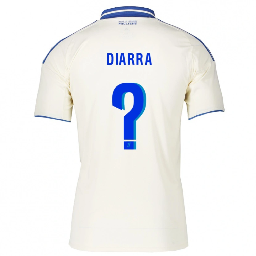 Danxen Criança Camisola Massaoly Diarra #0 Champagne Azul Alternativa 2025/26 Camisa