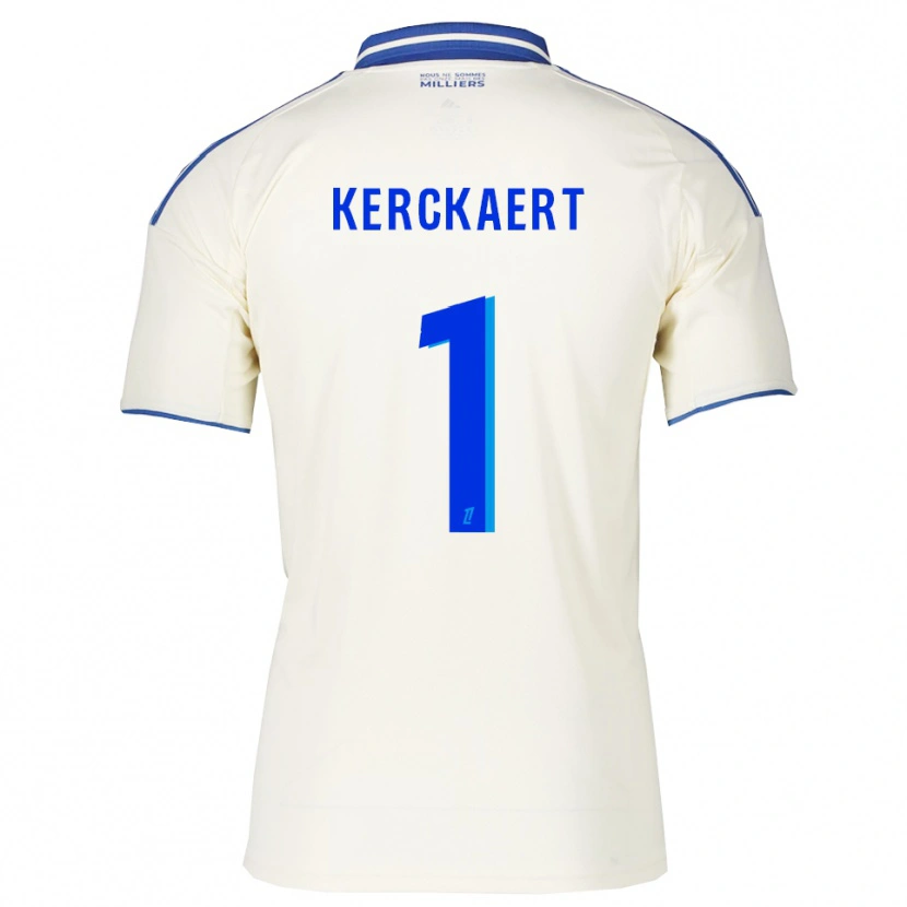 Danxen Criança Camisola Gabriel Kerckaert #1 Champagne Azul Alternativa 2025/26 Camisa