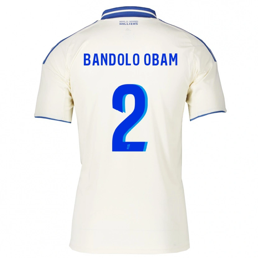 Danxen Criança Camisola Randy Bandolo Obam #2 Champagne Azul Alternativa 2025/26 Camisa