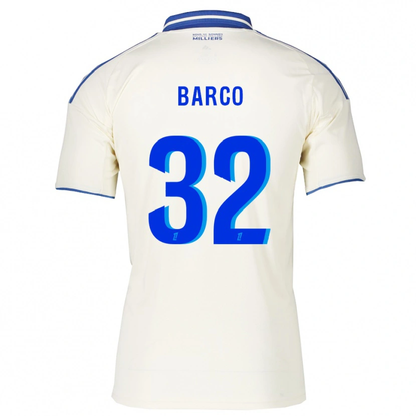 Danxen Criança Camisola Valentín Barco #32 Champagne Azul Alternativa 2025/26 Camisa