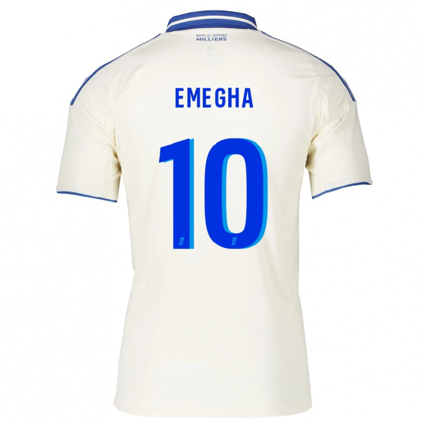 Danxen Criança Camisola Emanuel Emegha #10 Champagne Azul Alternativa 2025/26 Camisa