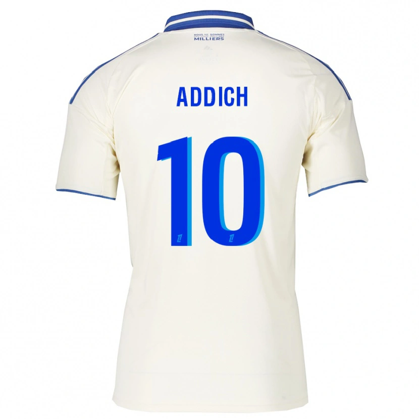 Danxen Criança Camisola Yanis Addich #10 Champagne Azul Alternativa 2025/26 Camisa