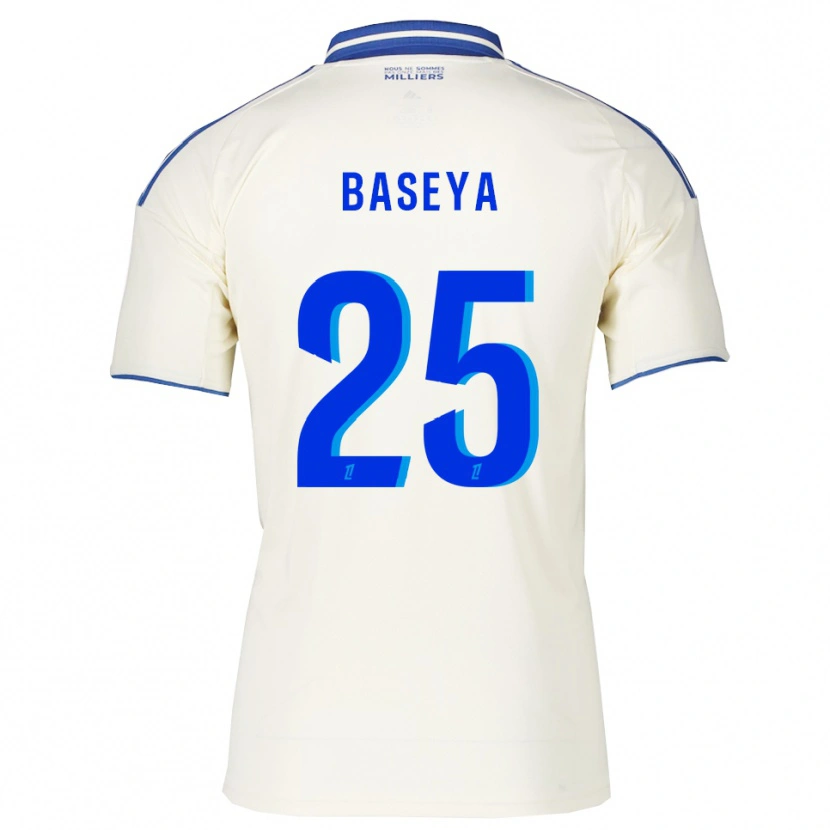 Danxen Criança Camisola Steven Baseya #25 Champagne Azul Alternativa 2025/26 Camisa