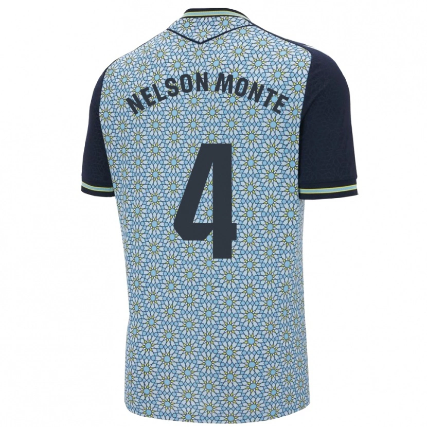Danxen Criança Camisola Nélson Monte #4 Azul Marinho Alternativa 2025/26 Camisa