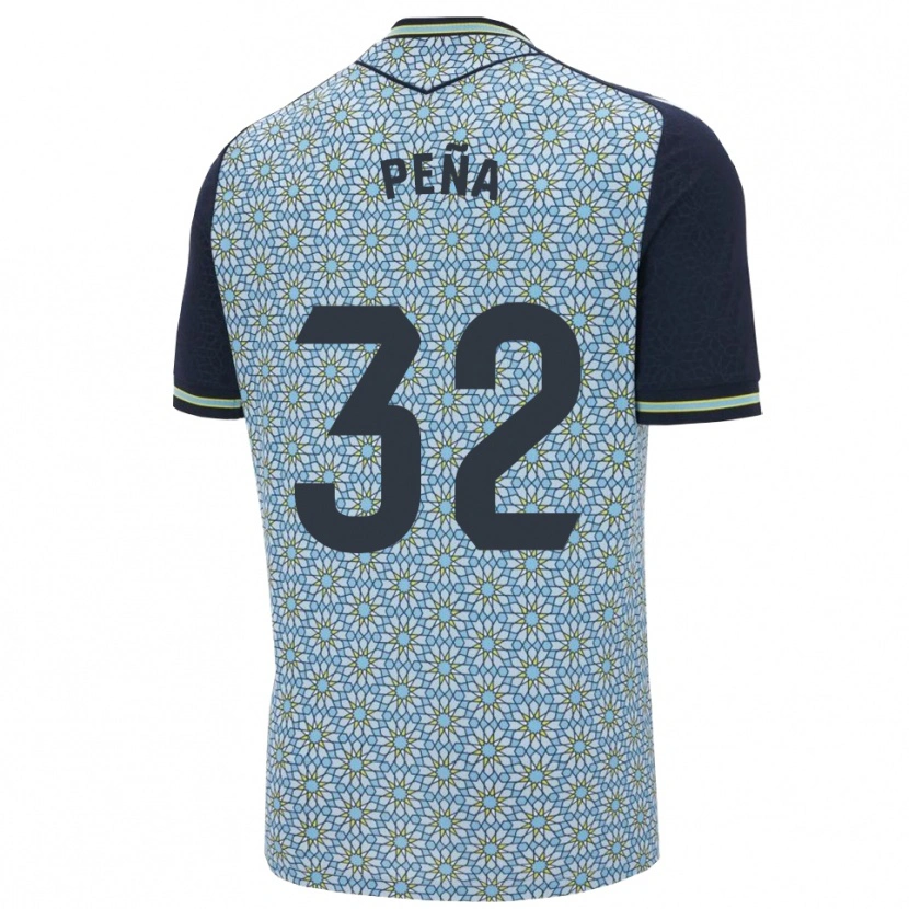 Danxen Criança Camisola Marcos Peña #32 Azul Marinho Alternativa 2025/26 Camisa
