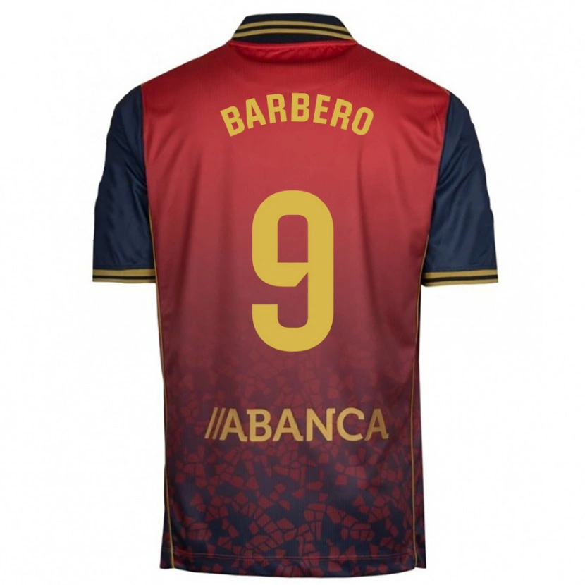 Danxen Criança Camisola Iván Barbero #9 Vermelho Marinho Alternativa 2025/26 Camisa