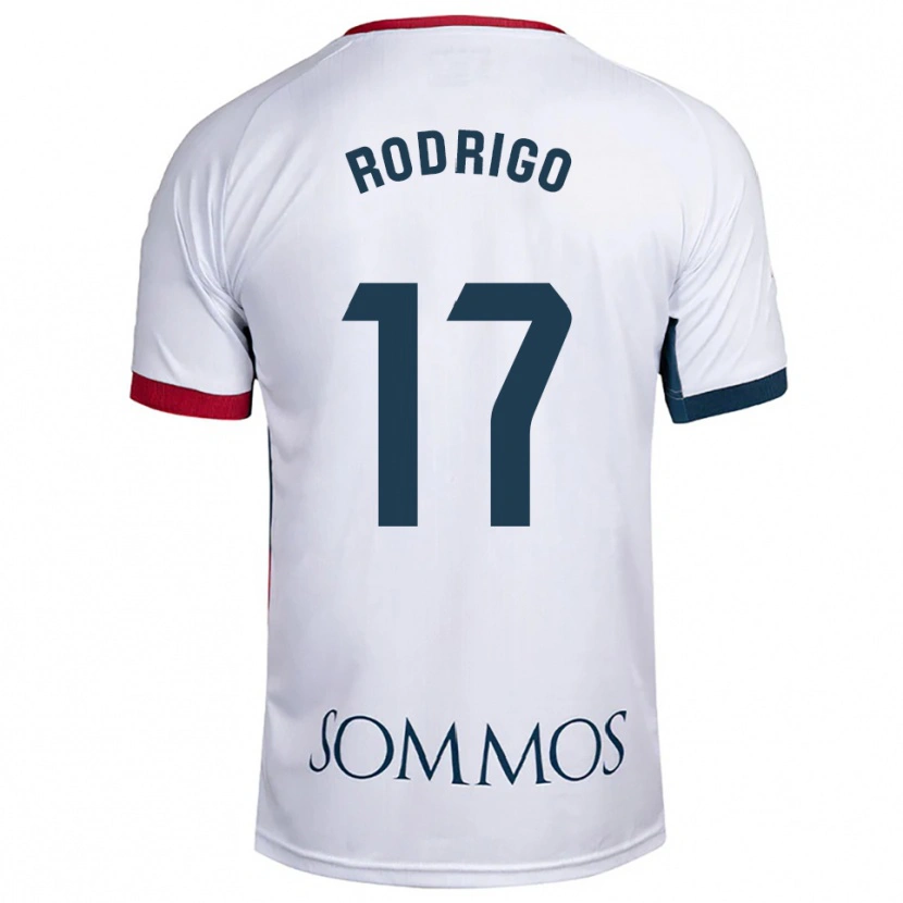 Danxen Criança Camisola Aron Rodrigo #17 Branco Vermelho Alternativa 2025/26 Camisa