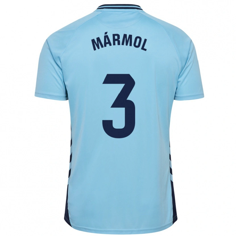 Danxen Criança Camisola Mika Mármol #3 Azul Celeste Alternativa 2025/26 Camisa