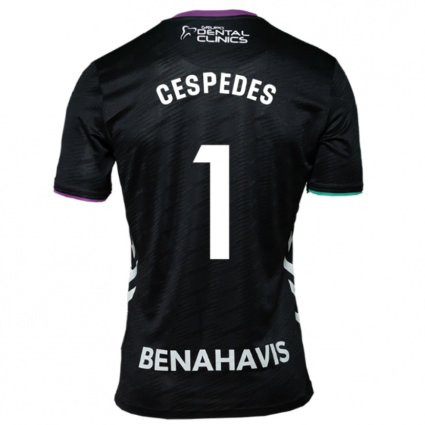 Danxen Criança Camisola Andrés Céspedes #1 Preto Roxo Verde Alternativa 2025/26 Camisa