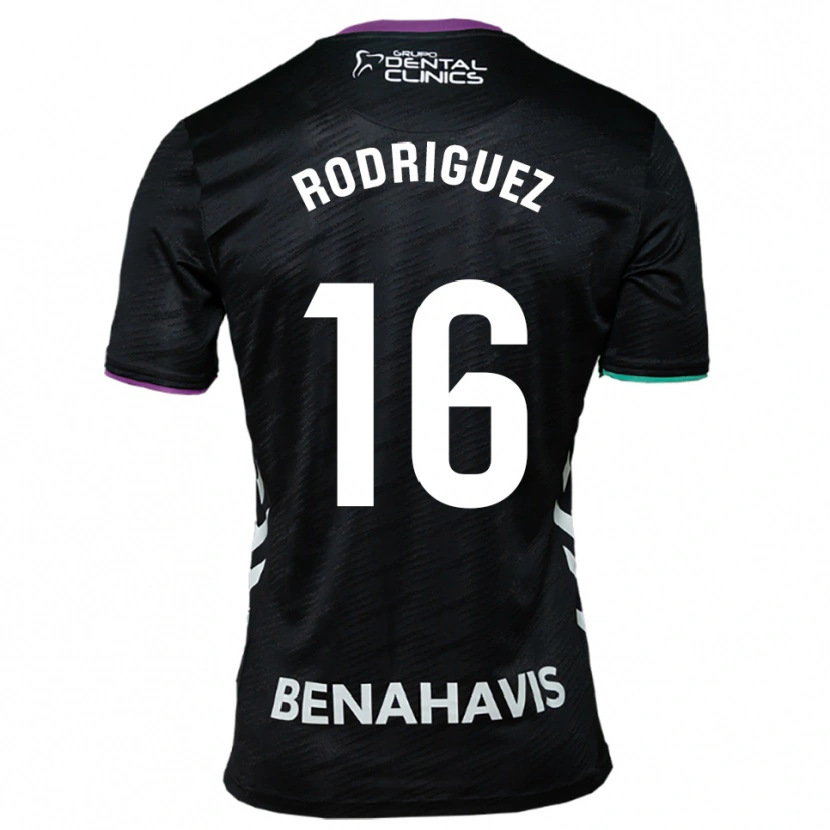Danxen Criança Camisola Genaro Rodríguez #16 Preto Roxo Verde Alternativa 2025/26 Camisa