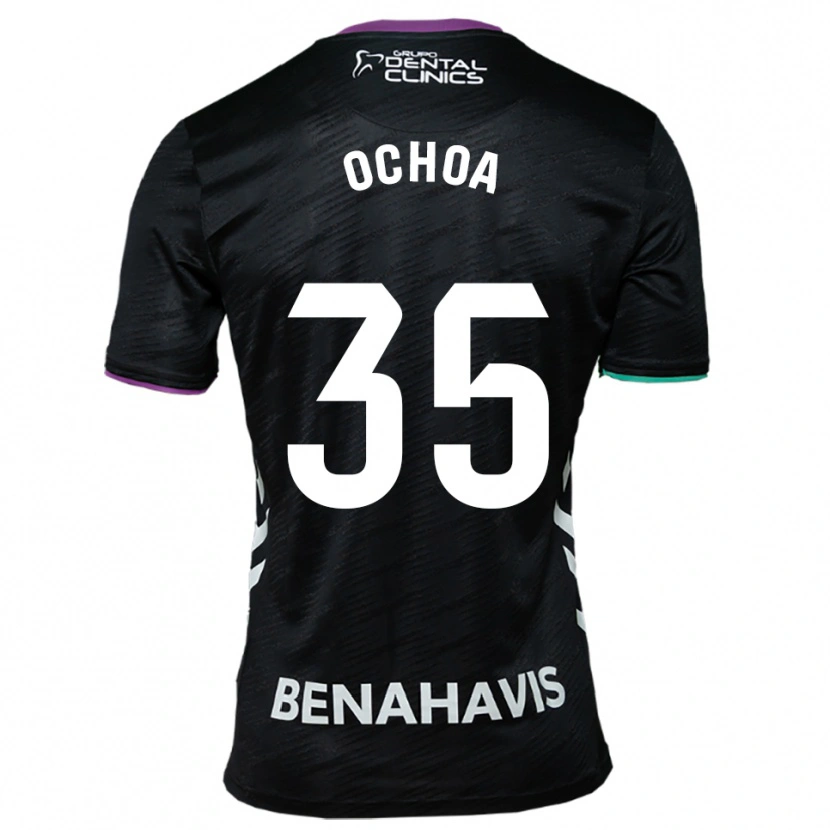 Danxen Criança Camisola Aarón Ochoa #35 Preto Roxo Verde Alternativa 2025/26 Camisa