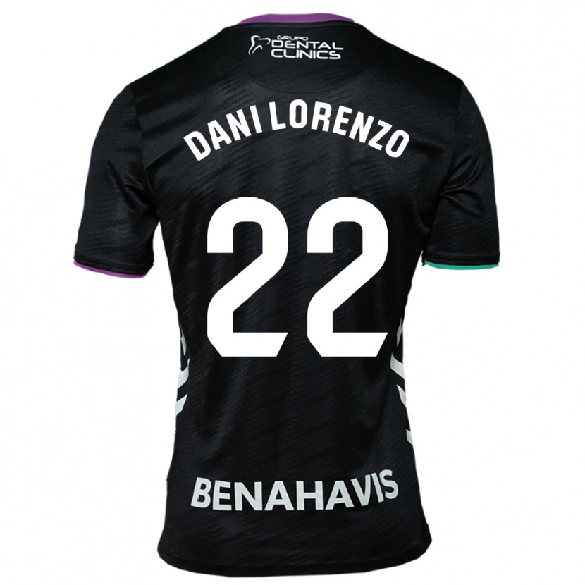 Danxen Criança Camisola Dani Lorenzo #22 Preto Roxo Verde Alternativa 2025/26 Camisa