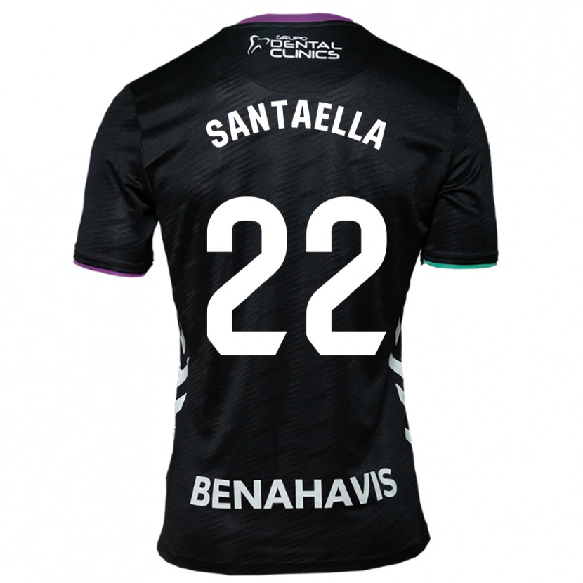 Danxen Criança Camisola Miguel Santaella #22 Preto Roxo Verde Alternativa 2025/26 Camisa