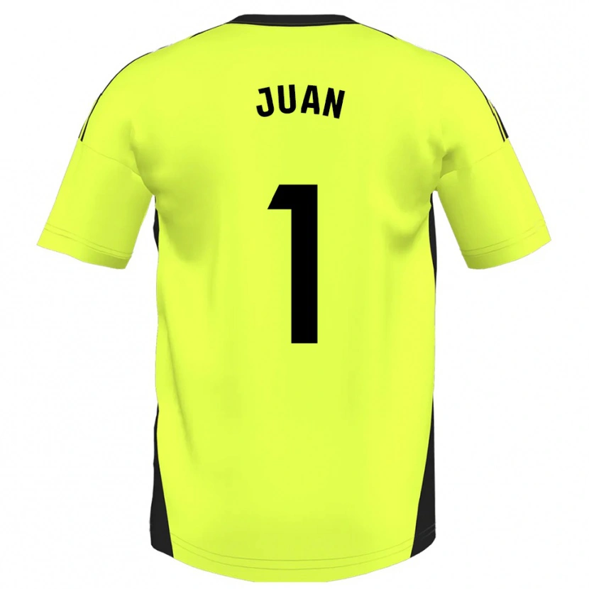 Danxen Criança Camisola Ramón Juan #1 Amarelo Fluorescente Alternativa 2025/26 Camisa