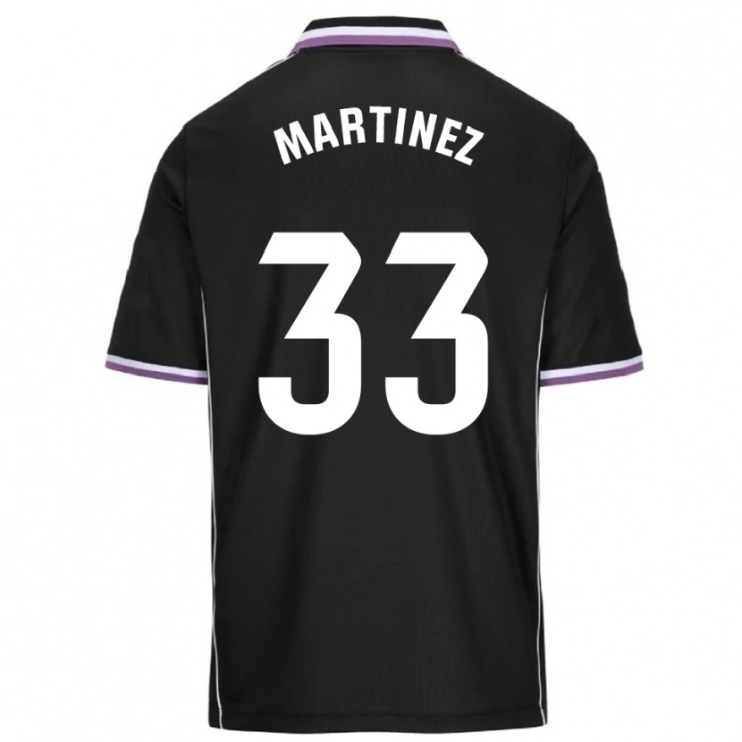 Danxen Criança Camisola Jesús Martínez #33 Roxo Preto Alternativa 2025/26 Camisa
