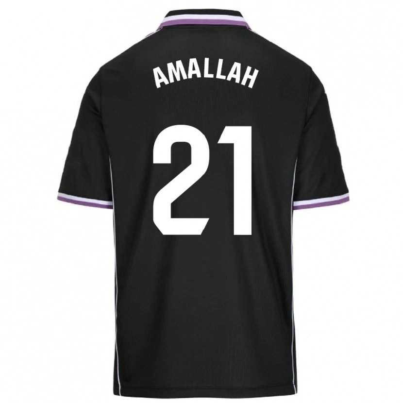 Danxen Criança Camisola Selim Amallah #21 Roxo Preto Alternativa 2025/26 Camisa