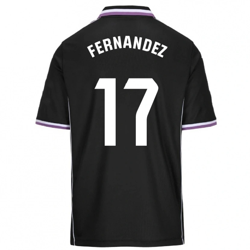 Danxen Criança Camisola Dani Fernández #17 Roxo Preto Alternativa 2025/26 Camisa