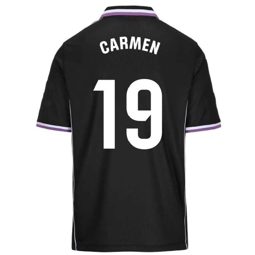 Danxen Criança Camisola Carmen García Morquecho #19 Roxo Preto Alternativa 2025/26 Camisa