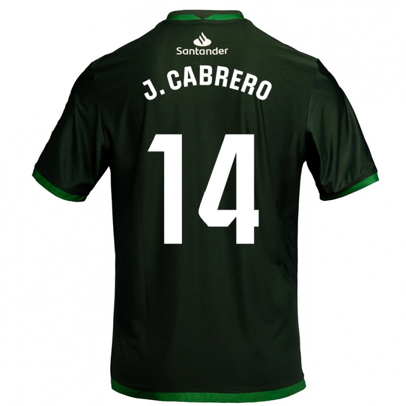 Danxen Criança Camisola Jimena Cabrero De La Llama #14 Verde Escuro Alternativa 2025/26 Camisa