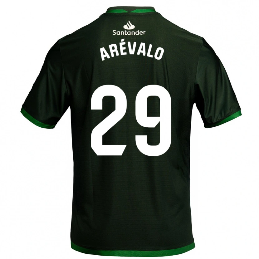 Danxen Criança Camisola Jeremy Arévalo #29 Verde Escuro Alternativa 2025/26 Camisa