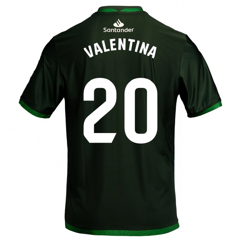 Danxen Criança Camisola Valentina Lucumi Montoya #20 Verde Escuro Alternativa 2025/26 Camisa