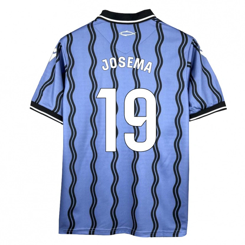 Danxen Criança Camisola Josema #19 Azul Escuro Preto Alternativa 2025/26 Camisa