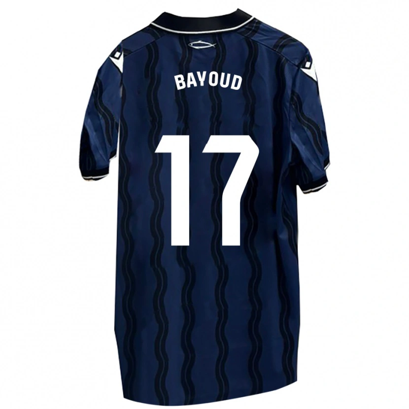 Danxen Criança Camisola Taufek Bayoud #17 Azul Escuro Preto Alternativa 2025/26 Camisa