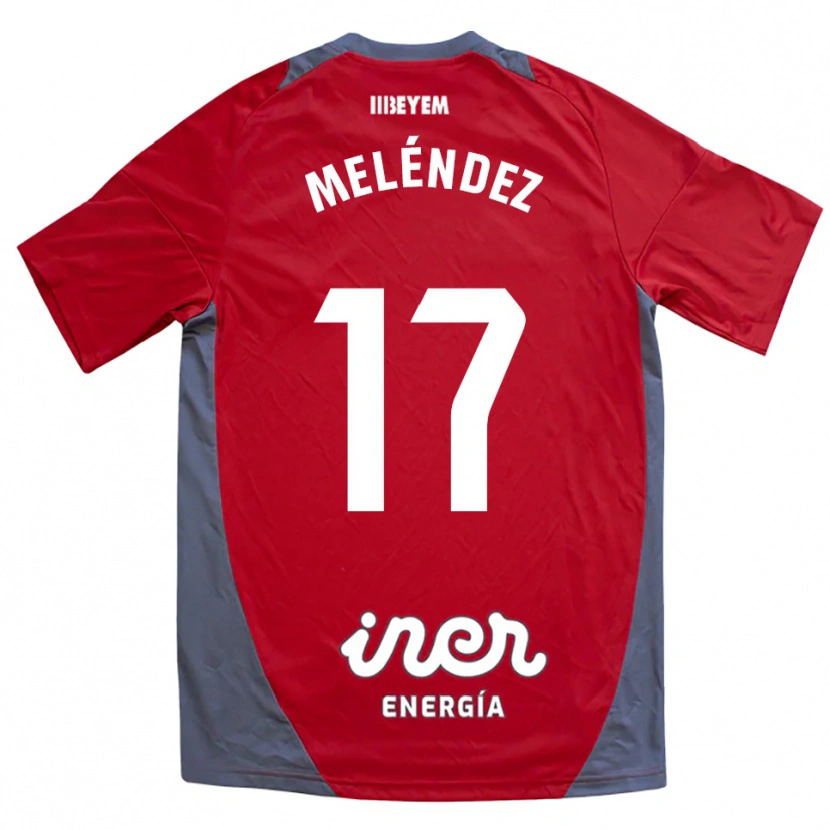 Danxen Criança Camisola Ale Meléndez #17 Vermelho Cinza Alternativa 2025/26 Camisa