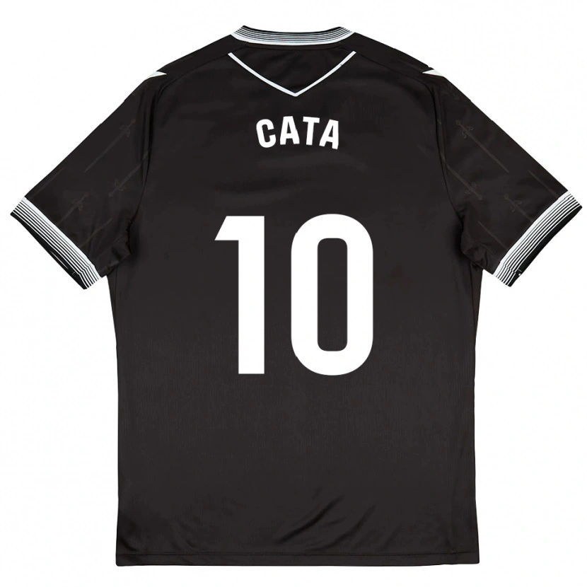 Danxen Criança Camisola Catalina Roselló #10 Preto Branco Alternativa 2025/26 Camisa