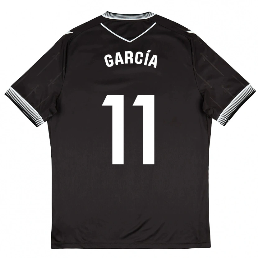 Danxen Criança Camisola Fermín García #11 Preto Branco Alternativa 2025/26 Camisa