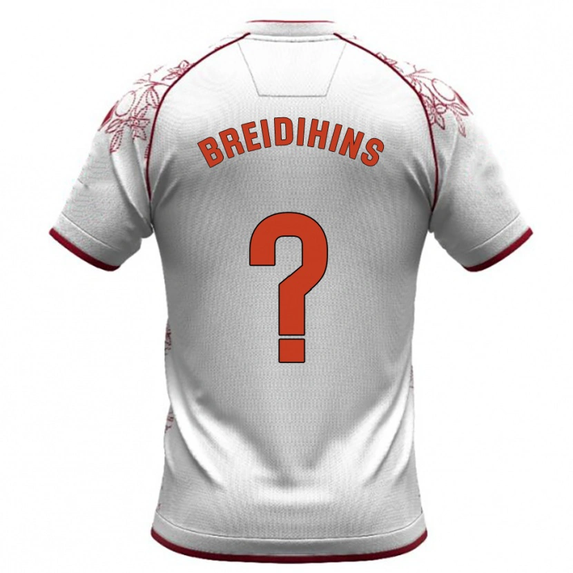 Danxen Criança Camisola Kirils Bredihins #0 Branco Borgonha Alternativa 2025/26 Camisa