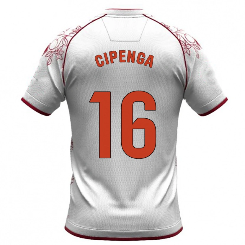Danxen Criança Camisola Brian Cipenga #16 Branco Borgonha Alternativa 2025/26 Camisa