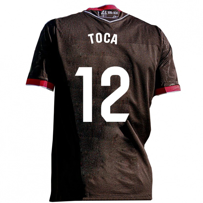 Danxen Criança Camisola Nico Toca #12 Preto Vermelho Alternativa 2025/26 Camisa