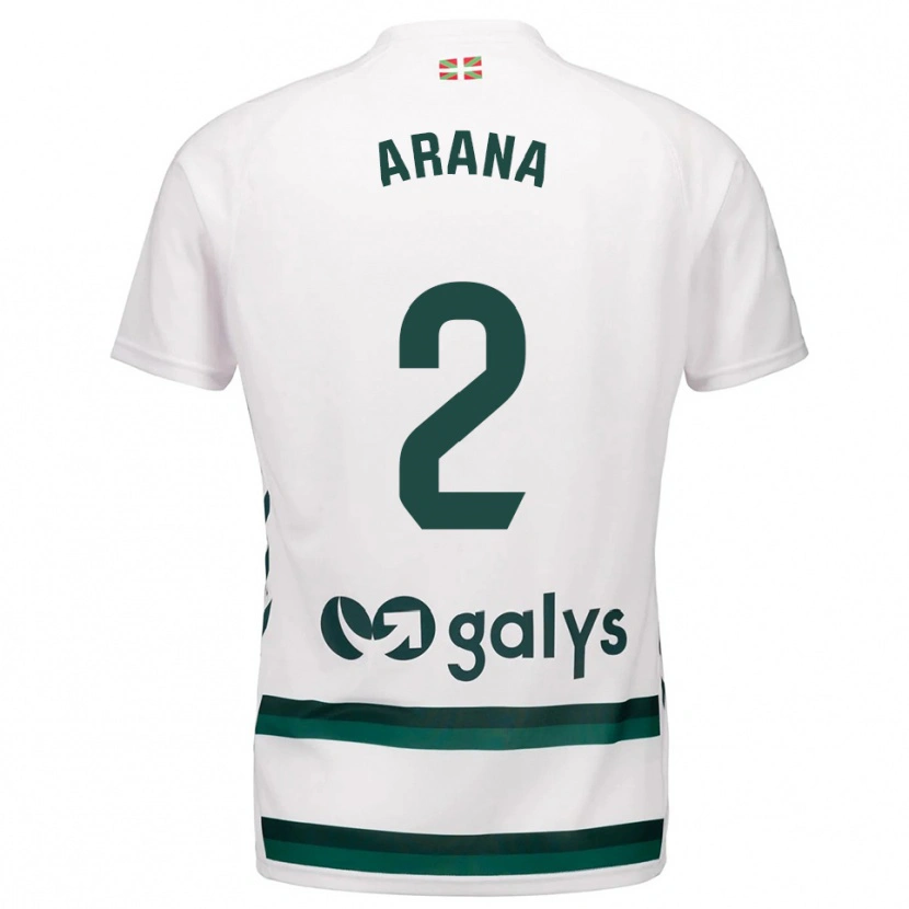 Danxen Criança Camisola Markel Arana #2 Branco Verde Alternativa 2025/26 Camisa