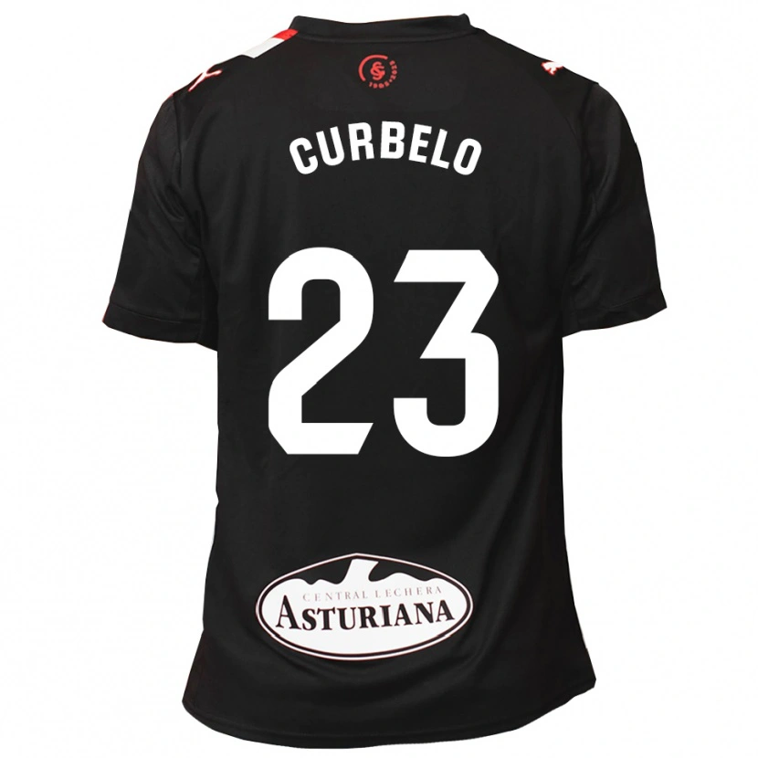 Danxen Criança Camisola Eric Curbelo #23 Preto Branco Alternativa 2025/26 Camisa