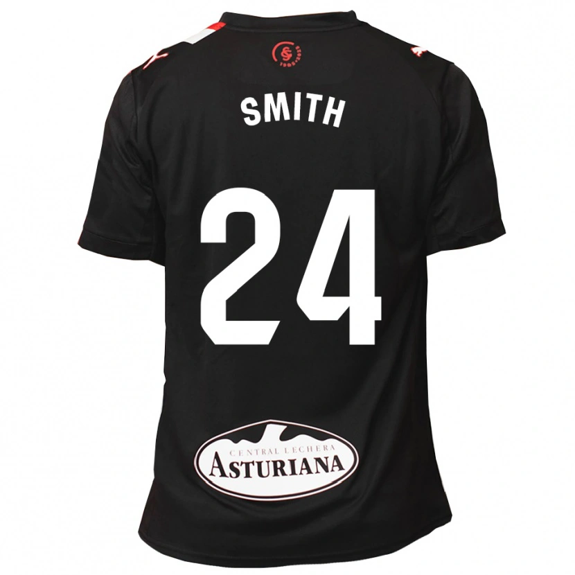Danxen Criança Camisola Justin Smith #24 Preto Branco Alternativa 2025/26 Camisa