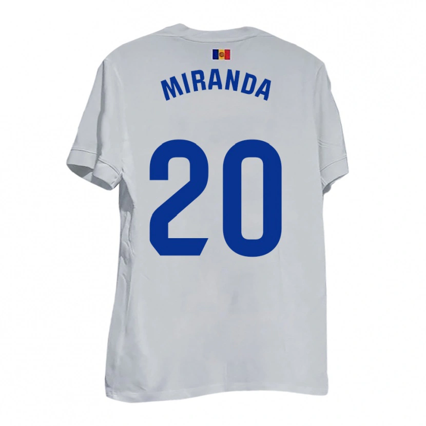 Danxen Criança Camisola Pau Miranda #20 Branco Azul Amarelo Alternativa 2025/26 Camisa