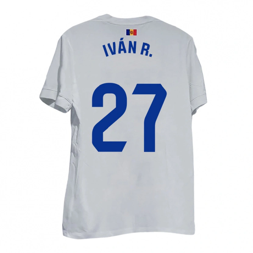 Danxen Criança Camisola Iván Rodríguez #27 Branco Azul Amarelo Alternativa 2025/26 Camisa