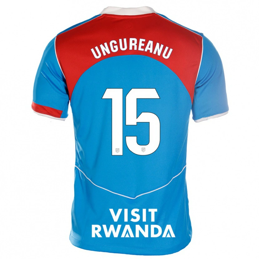 Danxen Criança Camisola Bogdan Ungureanu #15 Azul Branco Terceiro 2025/26 Camisa