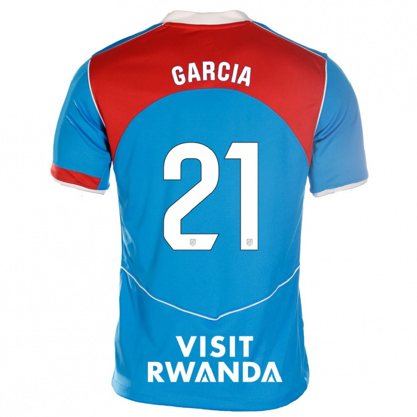 Danxen Criança Camisola Sheila Garcia #21 Azul Branco Terceiro 2025/26 Camisa