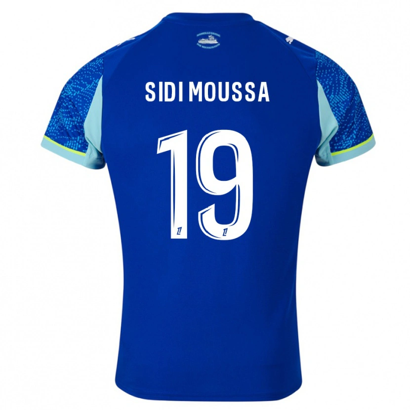 Danxen Criança Camisola Salima Sidi Moussa #19 Azul Celeste Branco Terceiro 2025/26 Camisa