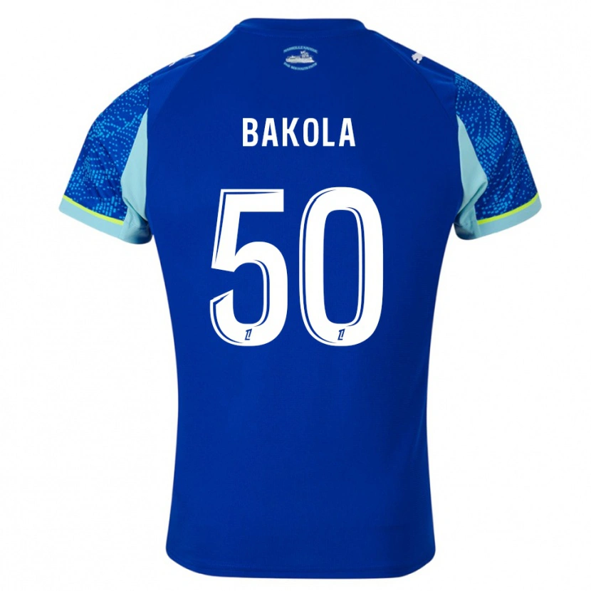 Danxen Criança Camisola Darryl Bakola #50 Azul Celeste Branco Terceiro 2025/26 Camisa