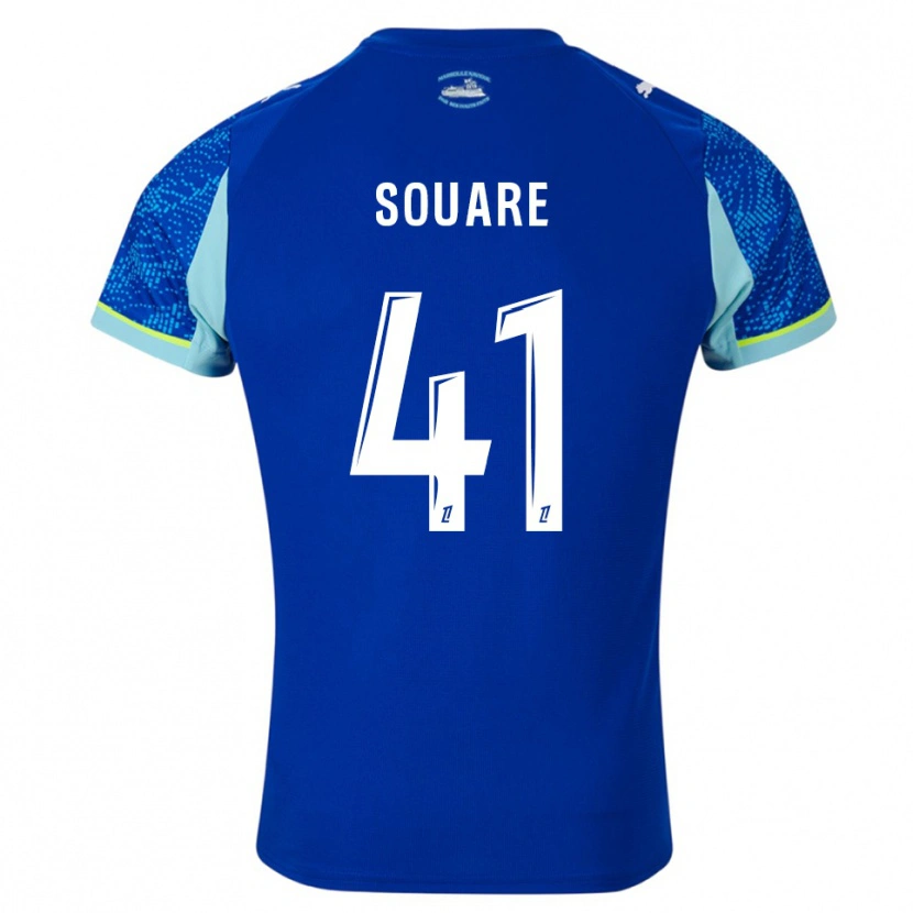 Danxen Criança Camisola Cheick Souare #41 Azul Celeste Branco Terceiro 2025/26 Camisa