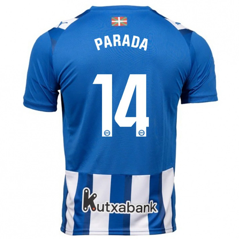Danxen Homem Camisola Victor Parada #14 Azul Branco Principal 2025/26 Camisa