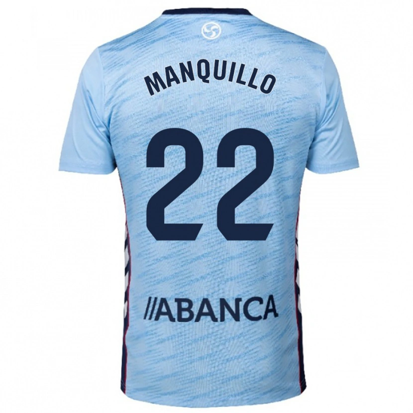 Danxen Homem Camisola Javier Manquillo #22 Azul Celeste Vermelho Principal 2025/26 Camisa
