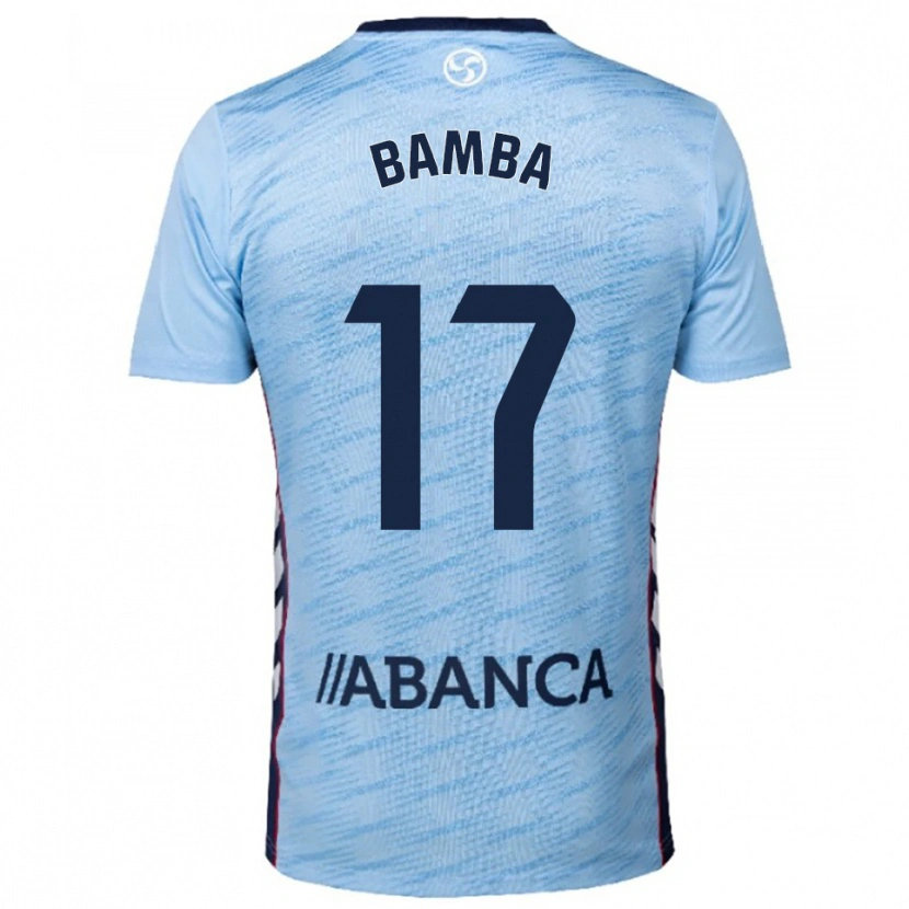 Danxen Homem Camisola Jonathan Bamba #17 Azul Celeste Vermelho Principal 2025/26 Camisa