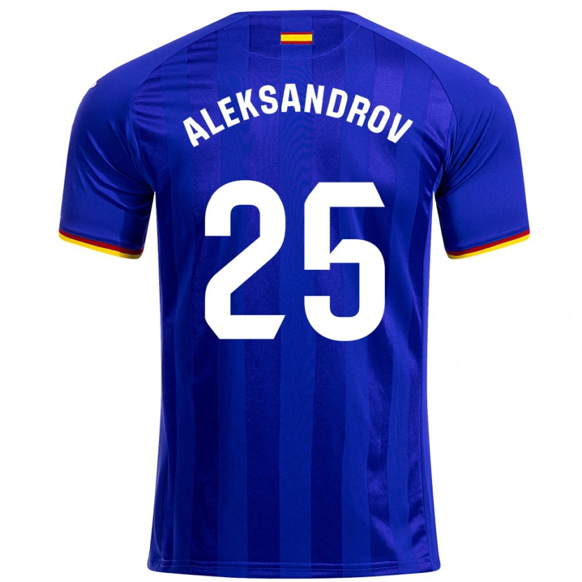 Danxen Homem Camisola Mykyta Aleksandrov #25 Azul Vermelho Amarelo Principal 2025/26 Camisa